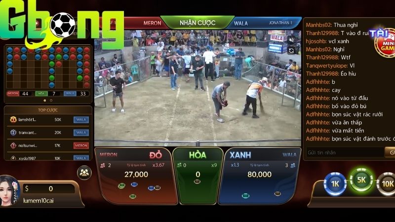 Những ưu điểm nổi bật tại sảnh đá gà Gbong